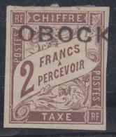 * OBOCK - TIMBRES TAXE - * - N°17 - Margé - Signé - TB - Sonstige & Ohne Zuordnung