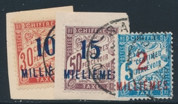 O/F PORT SAÏD - TIMBRES TAXE - O/F - N°5, 7/8 - N°5 Signé A. Brun - N°7/8 S/Fgt - TB - Andere & Zonder Classificatie