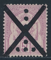 O TUNISIE - TIMBRES TAXE - O - N°21 - 5F Lilas - Annulé Plume - TB - Other & Unclassified