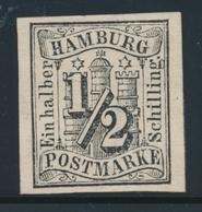 (*) HAMBOURG - (*) - N°1 - ½ S. Noir - TB/SUP - Hamburg (Amburgo)