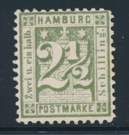 (*) HAMBOURG - (*) - N°12 - 2 ½ S. Vert - TB - Hamburg (Amburgo)