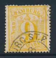 O HAMBOURG - O - N°21 - 9 S. Jaune - Obl Non Garantie - B/TB - Hamburg