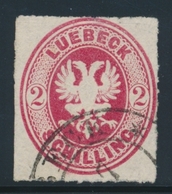 O LUBECK - O - N°10 - 2s. Rose - TB - Lübeck