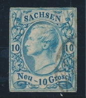 O SAXE - O - N°12 - 10n. Bleu - TB - Saxony