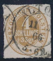 O SCHLESWIG - O - N°24 - 4s. Bistre - Obl Altona - TB - Schleswig-Holstein