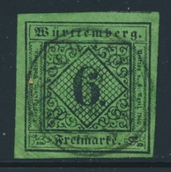 O WURTEMBERG - O - N°3 - 6k. Vert - Belles Marges - 1 Voisin - TB - Altri & Non Classificati