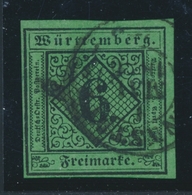 O WURTEMBERG - O - N°3a - 6k. Bleu-vert - TB - Altri & Non Classificati