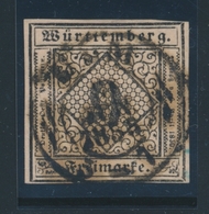 O WURTEMBERG - O - N°4 - 9k. Rose - Obl Centrale -TB - Other & Unclassified