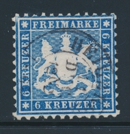 O WURTEMBERG - O - N°27 - 6k. Bleu - Obl Heilbronn - TB - Sonstige & Ohne Zuordnung