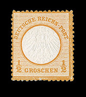* ALLEMAGNE - EMPIRE - * - N°3a - ½ G. Orange - TB - Unused Stamps