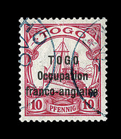 O TOGO BUREAU ALLEMAND - O - N°45 - 10pf Rouge - Signé Calves - TB - Other & Unclassified