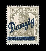 ** DANTZIG - ** - N°21 - 2p. Gris Olive - Bdf Complet - Signé A. Brun - TB - Altri & Non Classificati