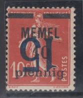 * MEMEL - * - N°38a - Surcharge Renversée - TB - Memelgebiet 1923