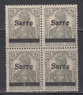 **/* SARRE - **/* - N°2 - Bloc De 4 Dt 2 Ex ** - Nuance Bronze Avec Variétés De Barres - TB - Altri & Non Classificati