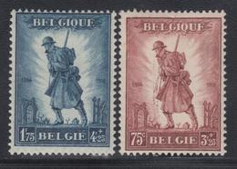 * BELGIQUE - * - N°351/52 - Infanterie -TB - 1849 Hombreras