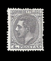 * ESPAGNE - * - N°191 - 4p. Gris - TB - Unused Stamps