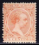 * ESPAGNE - * - N°208 - 75c Orange - TB - Postfris – Scharnier