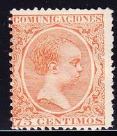 * ESPAGNE - * - N°208 - 75c Orange - TB - Neufs