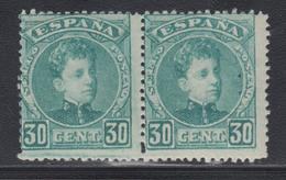 ** ESPAGNE - ** - N°219 - Paire - 30c Bleu Vert - TB - Ungebraucht