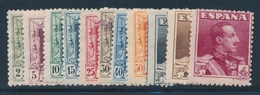 * ESPAGNE - * - N°272/73, 276/77, 279, 281/86 - Chiffres 000.000 Au Verso - TB - Unused Stamps