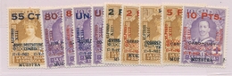 * ESPAGNE - * - N°329/38 - Surchargés MUESTRA - TB - Unused Stamps