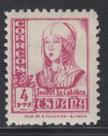 * ESPAGNE - * - N°588 - 4p. Lilas Rose - TB - Unused Stamps