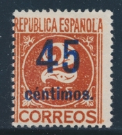 * ESPAGNE - * - N°607 - 45c /2c - TB - Ungebraucht