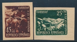 ** ESPAGNE - ** - N°632/33 - N. Dentelés - TB - Unused Stamps