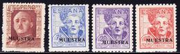 * ESPAGNE - * - N°711/14 - Surchargés MUESTRA - TB - Unused Stamps
