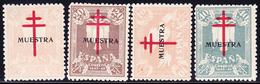 * ESPAGNE - * - N°715/17, PA N°225 - Surchargés MUESTRA - TB - Unused Stamps