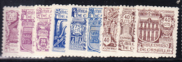 * ESPAGNE - * - N°730/38 - 9 Valeurs - TB - Unused Stamps