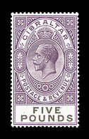 * GIBRALTAR - * - N°90 - 5£ Violet Brun Et Noir - TB - Gibilterra