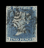 O GRANDE BRETAGNE - O - N°2 - 2p. Bleu - Inf. Froissure - Used Stamps