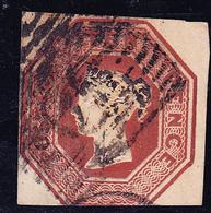 O GRANDE BRETAGNE - O - N°6 - 10p. Brun-rouge - 1 Marge Touchée - Used Stamps