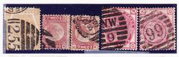 O GRANDE BRETAGNE - O - N°47, 49 (x2) Dt Planche 20 + N°51 (x2) - Pl. 12 Et 16 - B/TB - Used Stamps