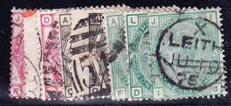 O GRANDE BRETAGNE - O - N°51 X3 (pl 12,16,17) N°52 X 2 (pl 14, 17) N° 53 X 3 (pl 9, 11, 12) - Maj TB - Used Stamps