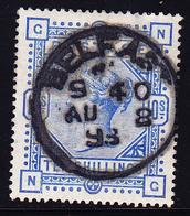 O GRANDE BRETAGNE - O - N°88 - 10s. Bleu - Obl Belfast - TB - Used Stamps