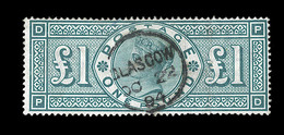 O GRANDE BRETAGNE - O - N°105 - 1£ Vert - TB - Usati