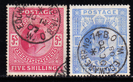 O GRANDE BRETAGNE - O - N°119/20 - 2 Val - Belles Oblit. - TB - Used Stamps
