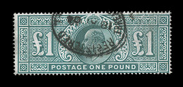 O GRANDE BRETAGNE - O - N°121 - 1£ Vert - TB - Used Stamps