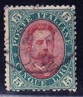 O ROYAUME D'ITALIE - O - N°45 - 5l Vert Et Rouge - TB - Used