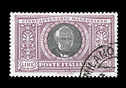 O ROYAUME D'ITALIE - O - N°151 - 5l. Violet Et Noir - Obl. Milano - TB - Gebraucht