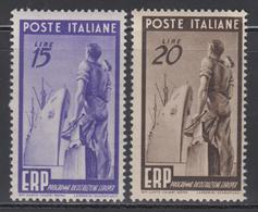 ** REPUBLIQUE D'ITALIE - ** - N°540/41 - TB - Neufs