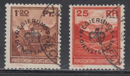 O LIECHTENSTEIN - TIMBRES DE SERVICE - O - N°9/10 - TB - Servizio