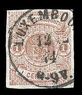 O LUXEMBOURG - O - N°3 - 1c Brun Clair - TB - 1852 Willem III