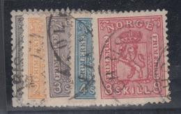 O NORVEGE - O - N°11/15 - TB - Used Stamps