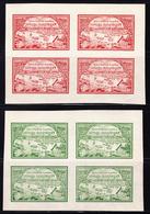 ** RUSSIE - ** - N°153/54 En Bloc De 4 - 1 Bloc Gomme Marbrée Sinon TB - Used Stamps