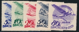 * RUSSIE - POSTE AERIENNE - * - N°41/45A - Sans Filigrane - B/TB - Unused Stamps