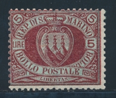 * SAINT MARIN - * - N°22 - Signé - TB - Unused Stamps