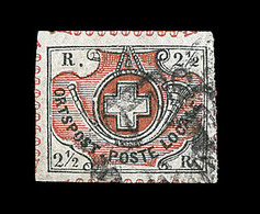 O SUISSE - O - N°11 - Winterthür - Margé Avec Dentelure Rouge Figurée - Presque Totale - Signé Et Certif ASEP WEID - TB - 1843-1852 Poste Federali E Cantonali